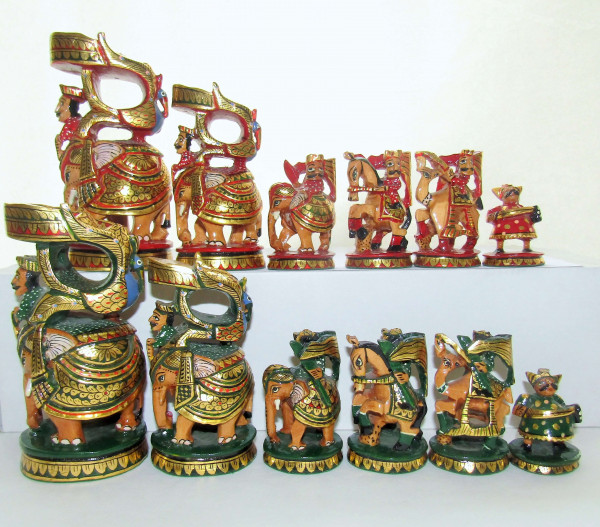 Schachfiguren " Heirat des Maharadscha "