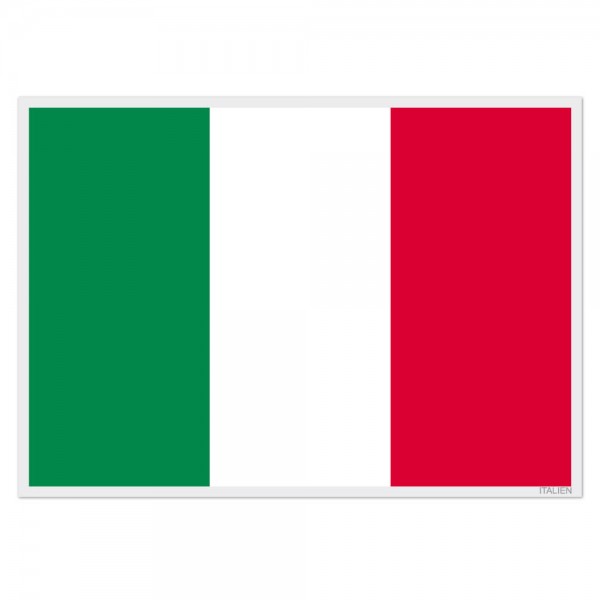 Selbsthaftende Flagge - Italien (A3)
