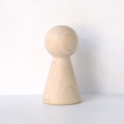 20 Stück Halmakegel "Eleganca Plus" aus Holz 50 x 20 mm natur Spielfigur Pöppel 