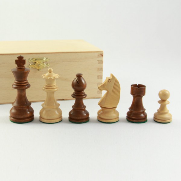 Schachfiguren aus Holz, Staunton-Form, (K76)