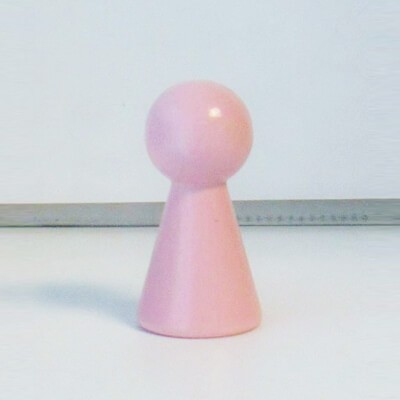 Figurenkegel , Spielfigur "Titan", Halmakegel aus Holz (60 mm), rosa