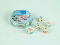 5 Pokerwürfel aus Kunststoff (16 mm)