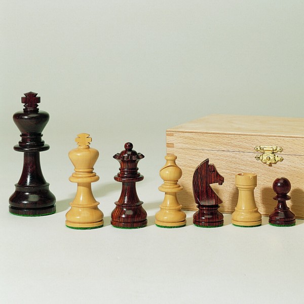 Schachfiguren aus Holz, Staunton-Form, (K95)